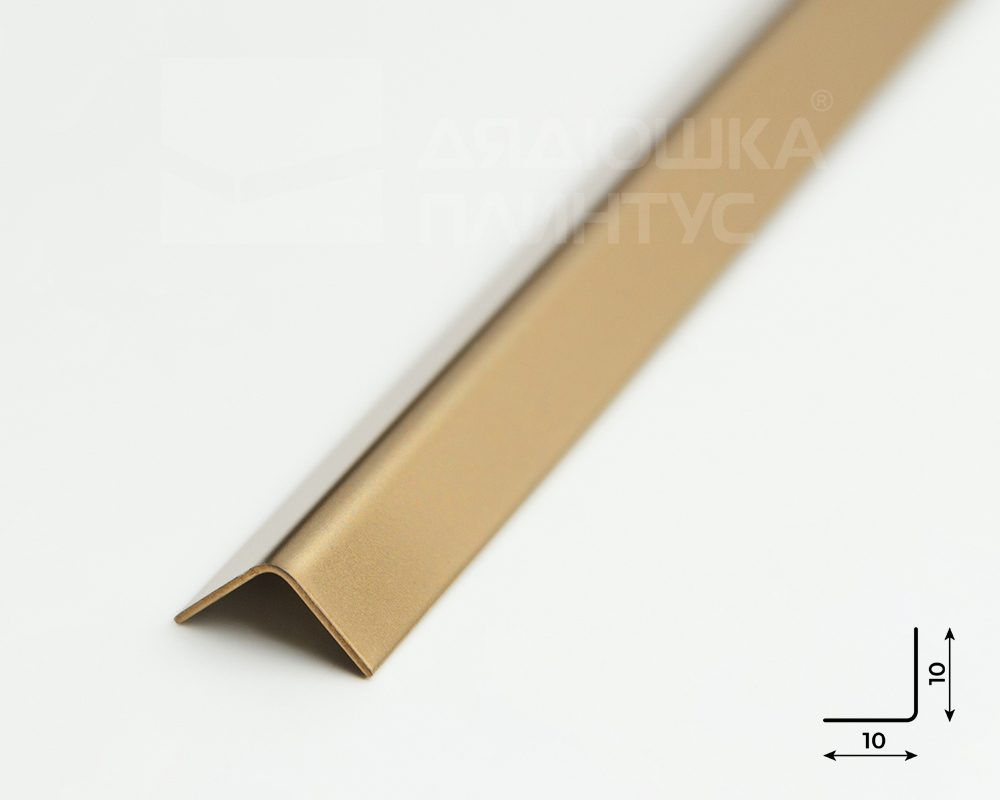 Профиль окантовочный ПУ 10НСМ(304).2700.002 2,7 м Золото