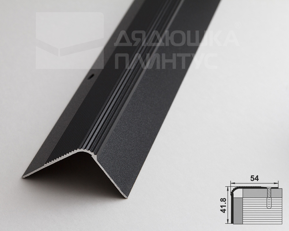 Порог угловой ПУ 02.900.15 Черный