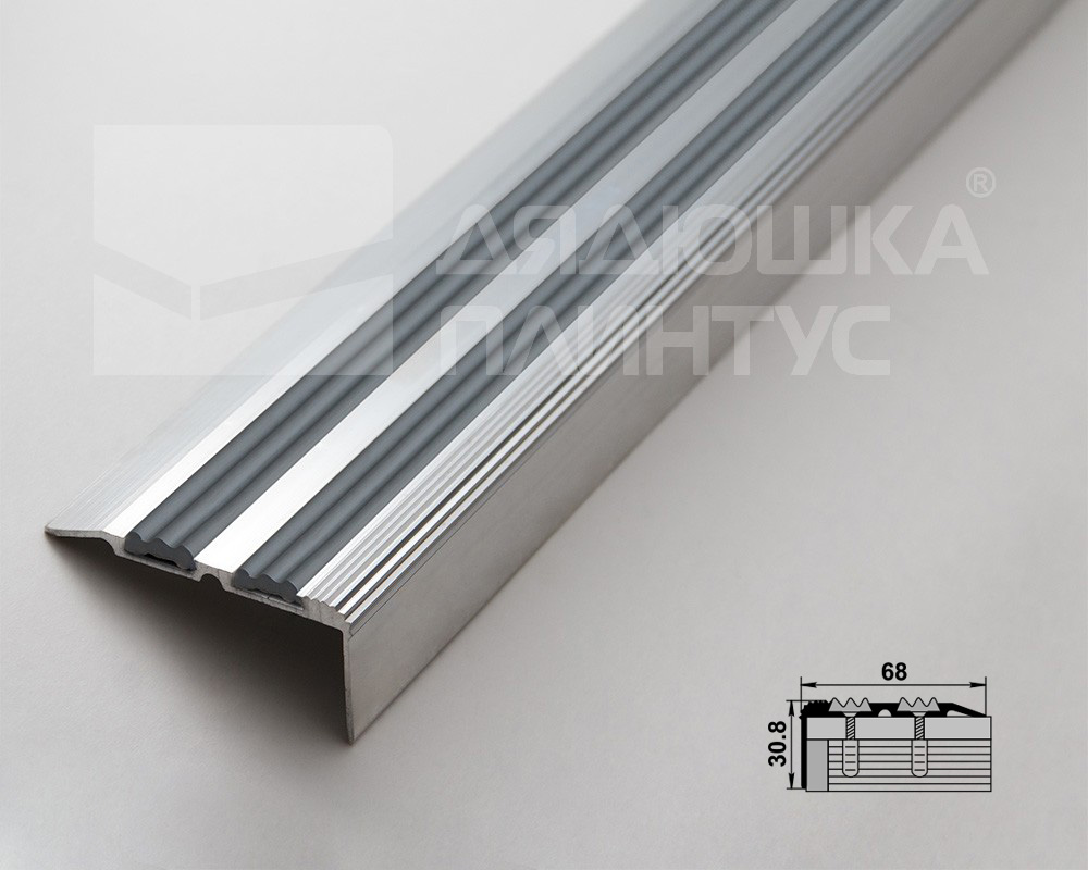 Порог угловой ПУ 07.2700.001 Алюминий