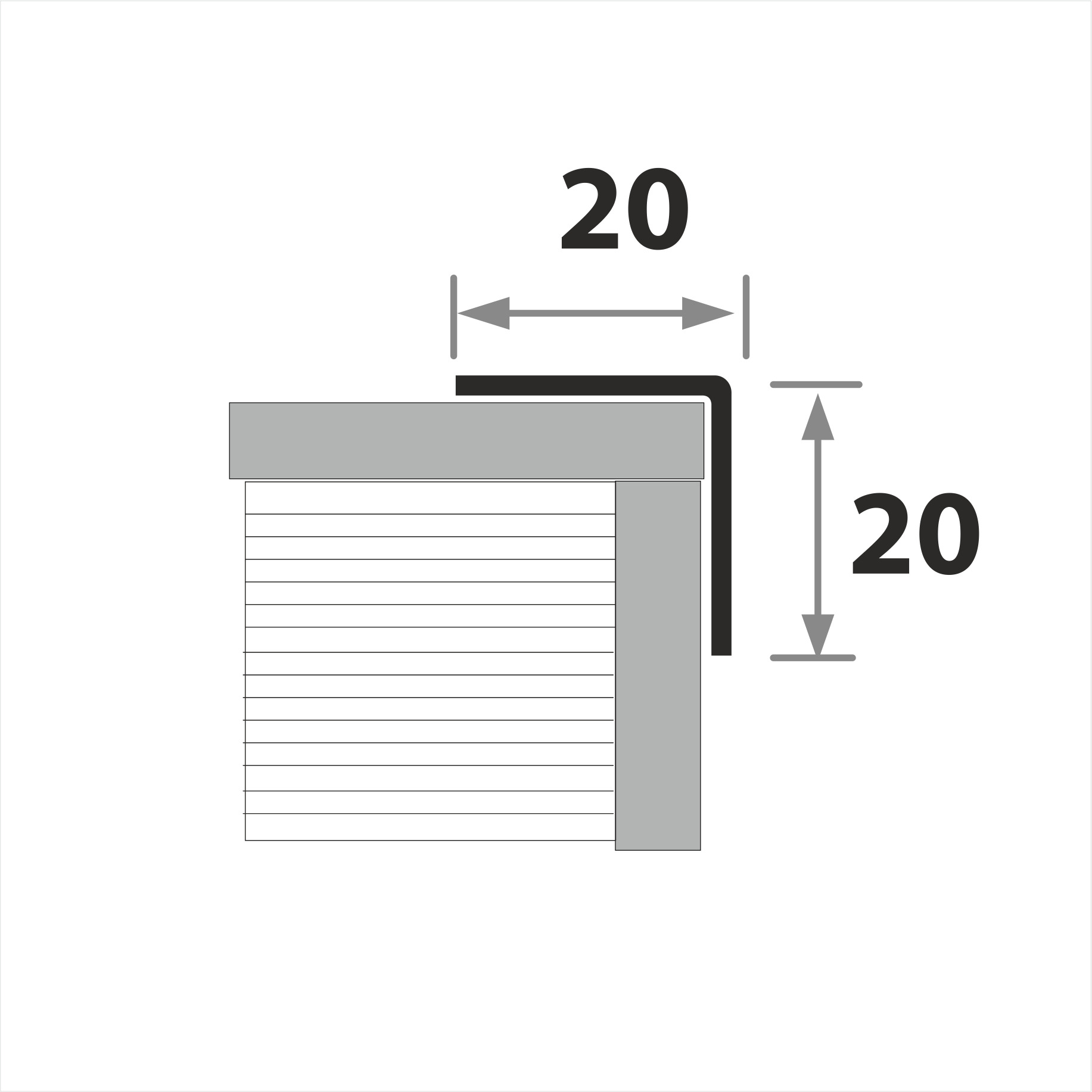Профиль окантовочный ПУ 20НСК(304).2700.004 2,7 м Бронза