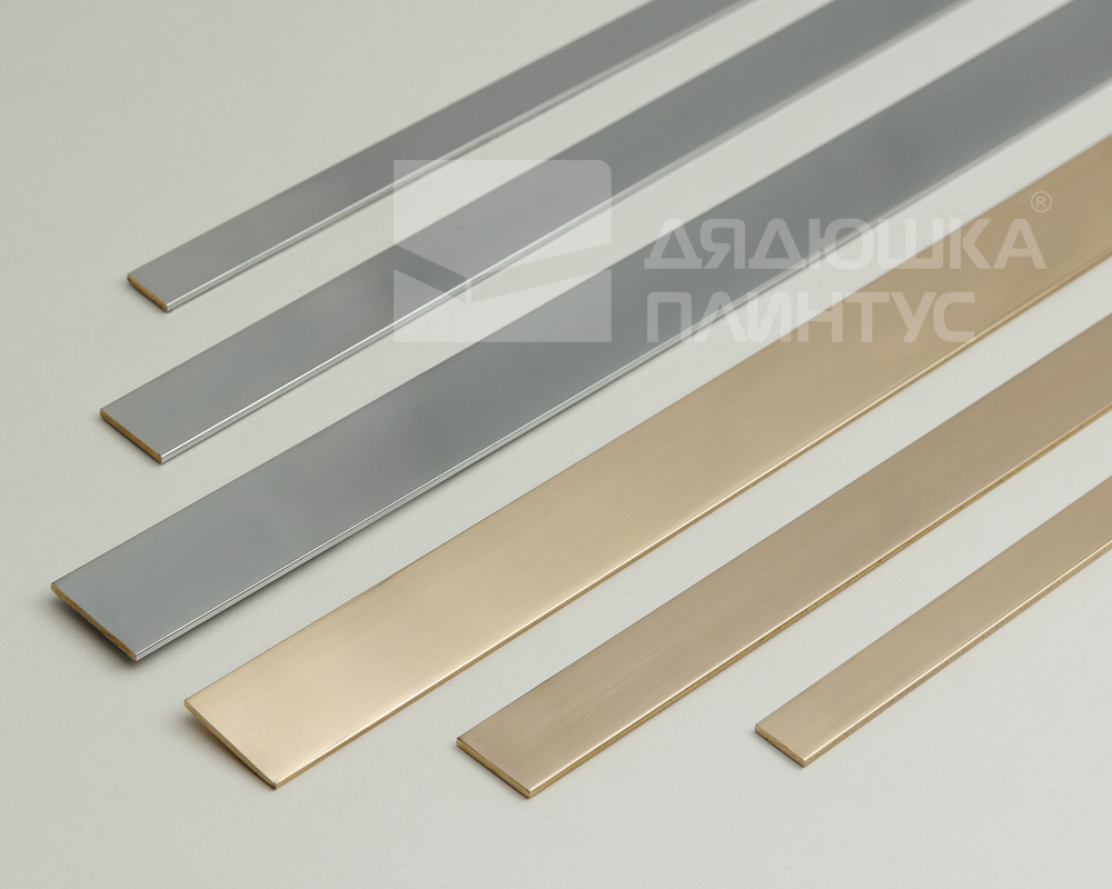 PVL89-02 Полоса латунь хромированная 20мм *2.7м