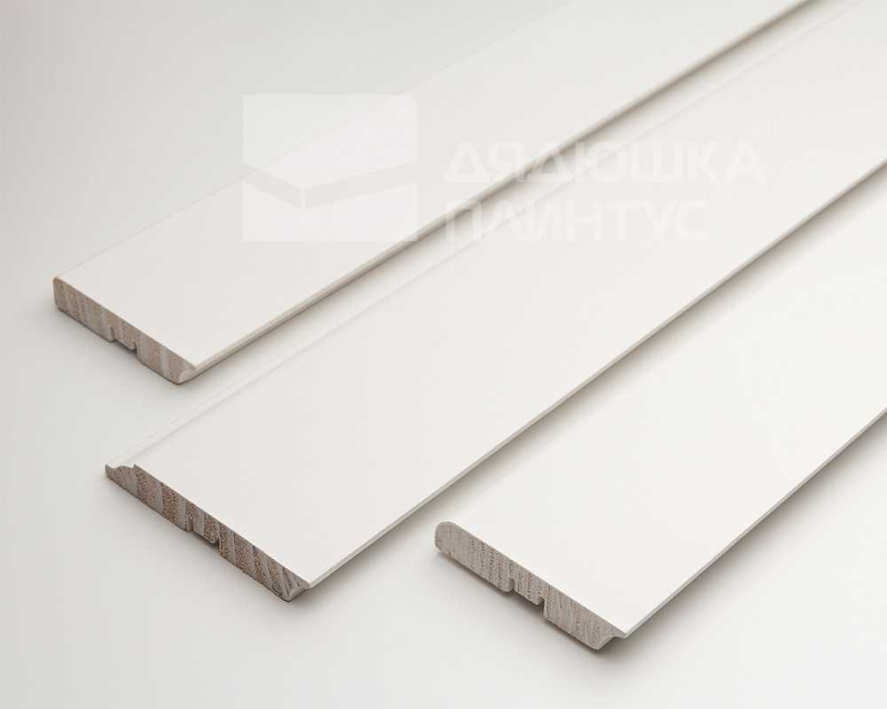 Плинтус кедр Стоунвуд. 100 100мм 2,35м Белый