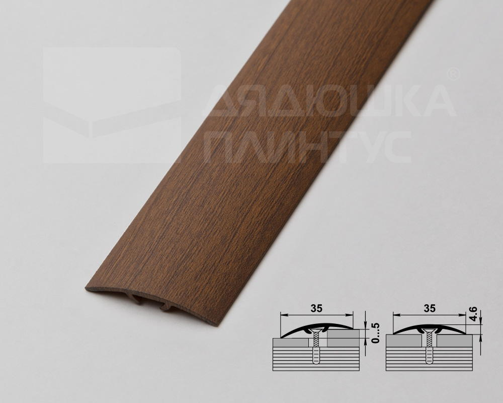 Порог одноуровневый ПС 04-3.1800.R135 Дуб лионский