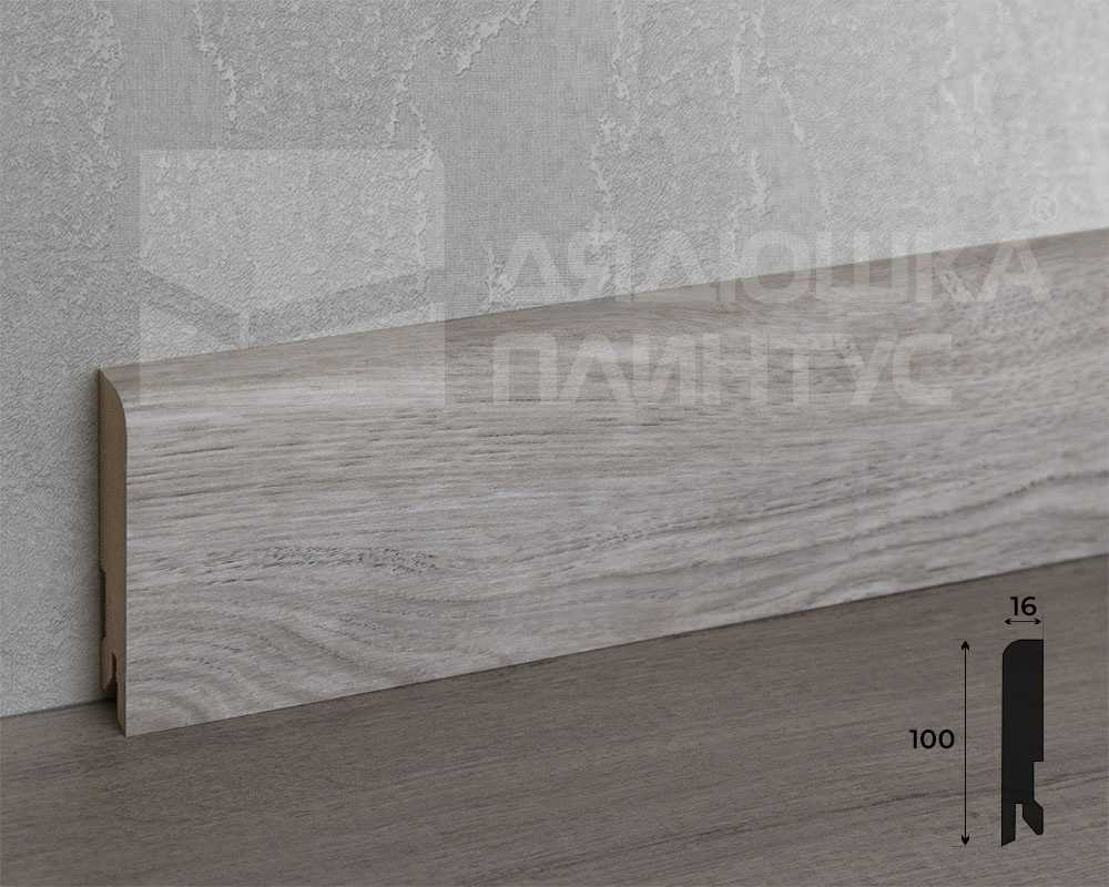 Плинтус МДФ Лука Пл 100-1МДФ.2700.Point line 24046 Дуб мелфорд грей