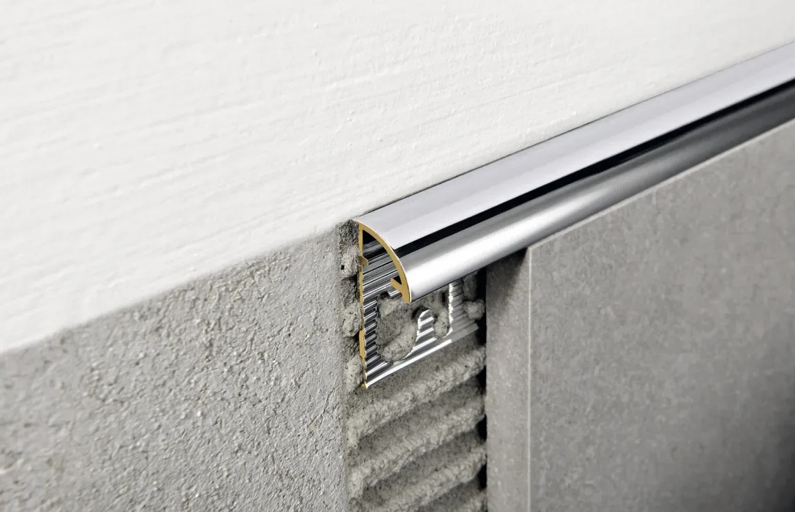 Профиль для плитки внешний Волшебная палочка MSPK 03.2700.CB латунь хромированная 10мм*2,7м