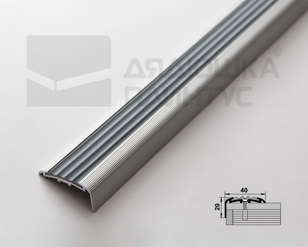 Порог угловой ПУ 71.2700.001 Алюминий