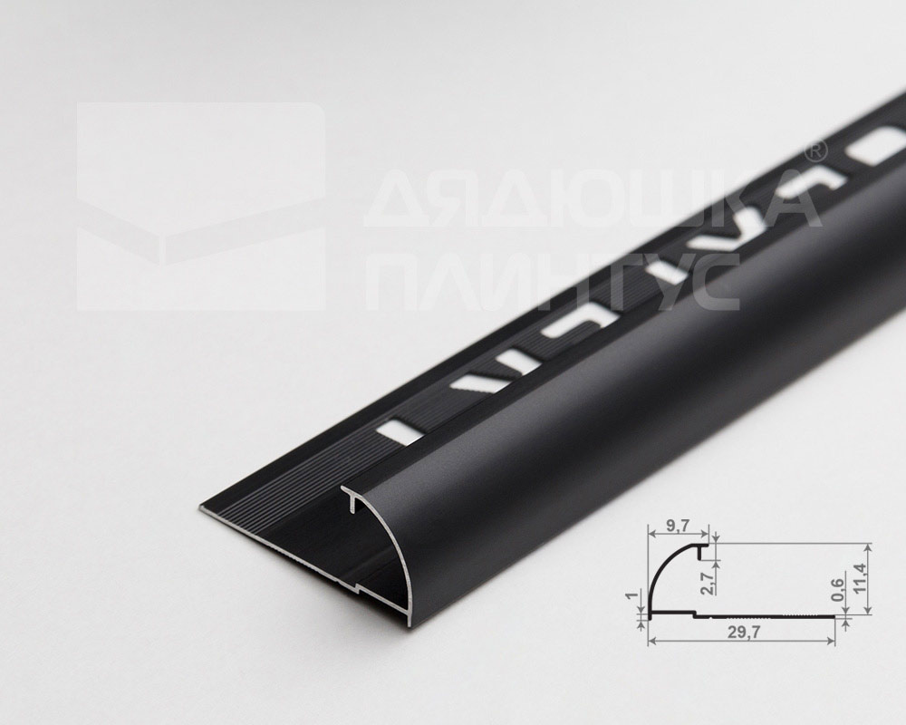 Профиль окантовочный Волшебная палочка Expert MSPKE 03-9.2700.15 10мм 2,7м Чёрный