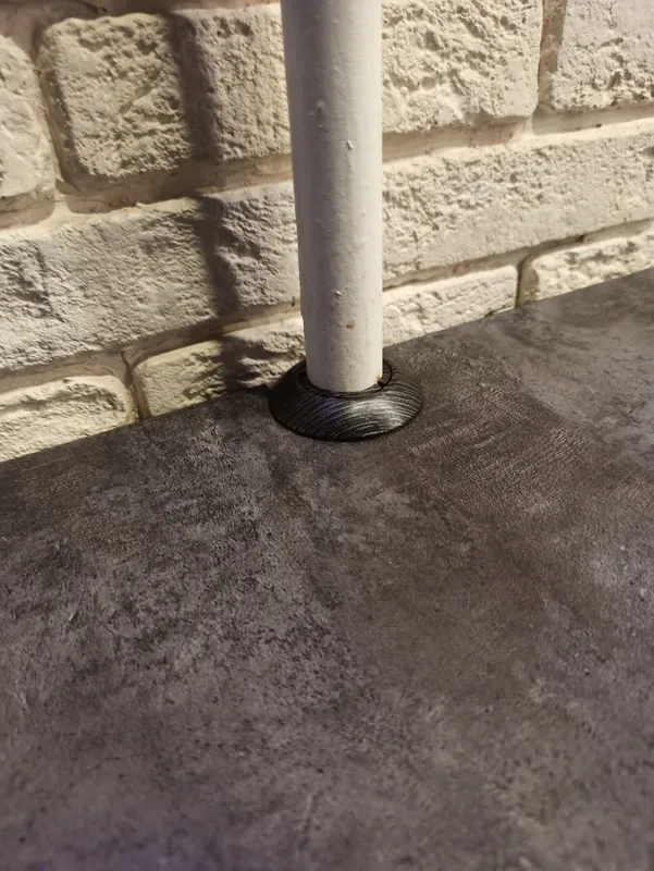 Розетта для труб ПВХ Cezar D22 M090 Черный