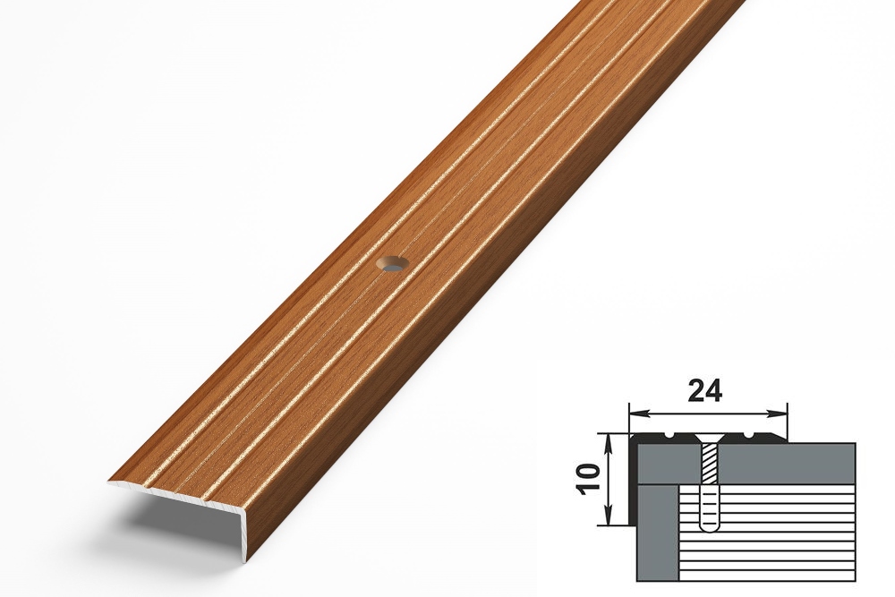 Порог угловой ПУ 01.1800.092 Вишня