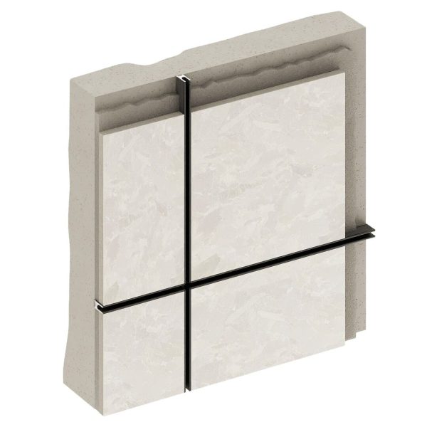 Разделитель алюминиевый стеновой Decaro D009A Black 3,0м