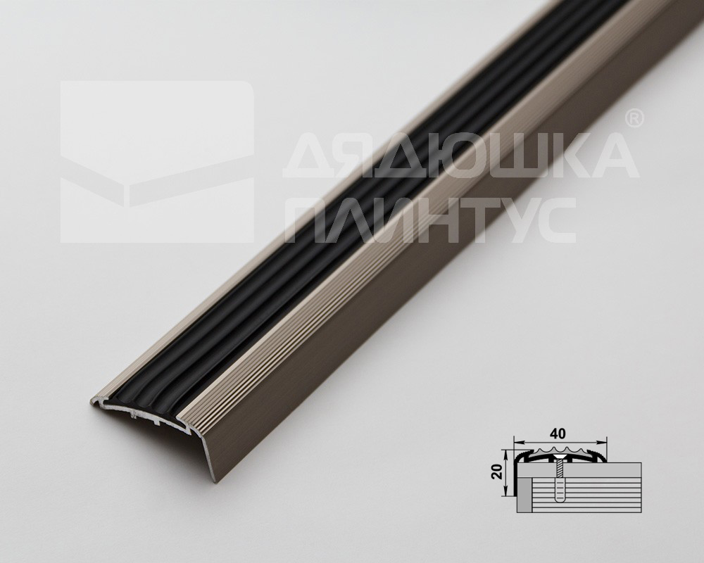 Порог угловой ПУ 71.900.042л Анод шампань