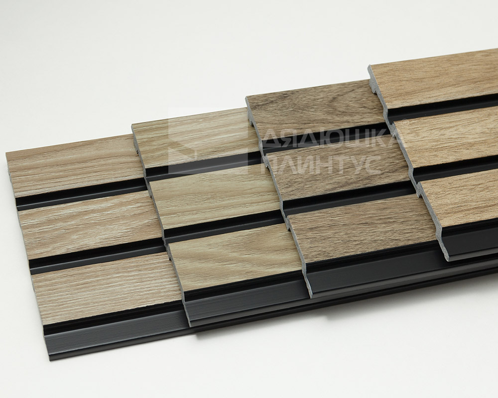 Панель вспененный полистирол ГРЕЙС 3D RAIL 120*2700 мм.  Ольха