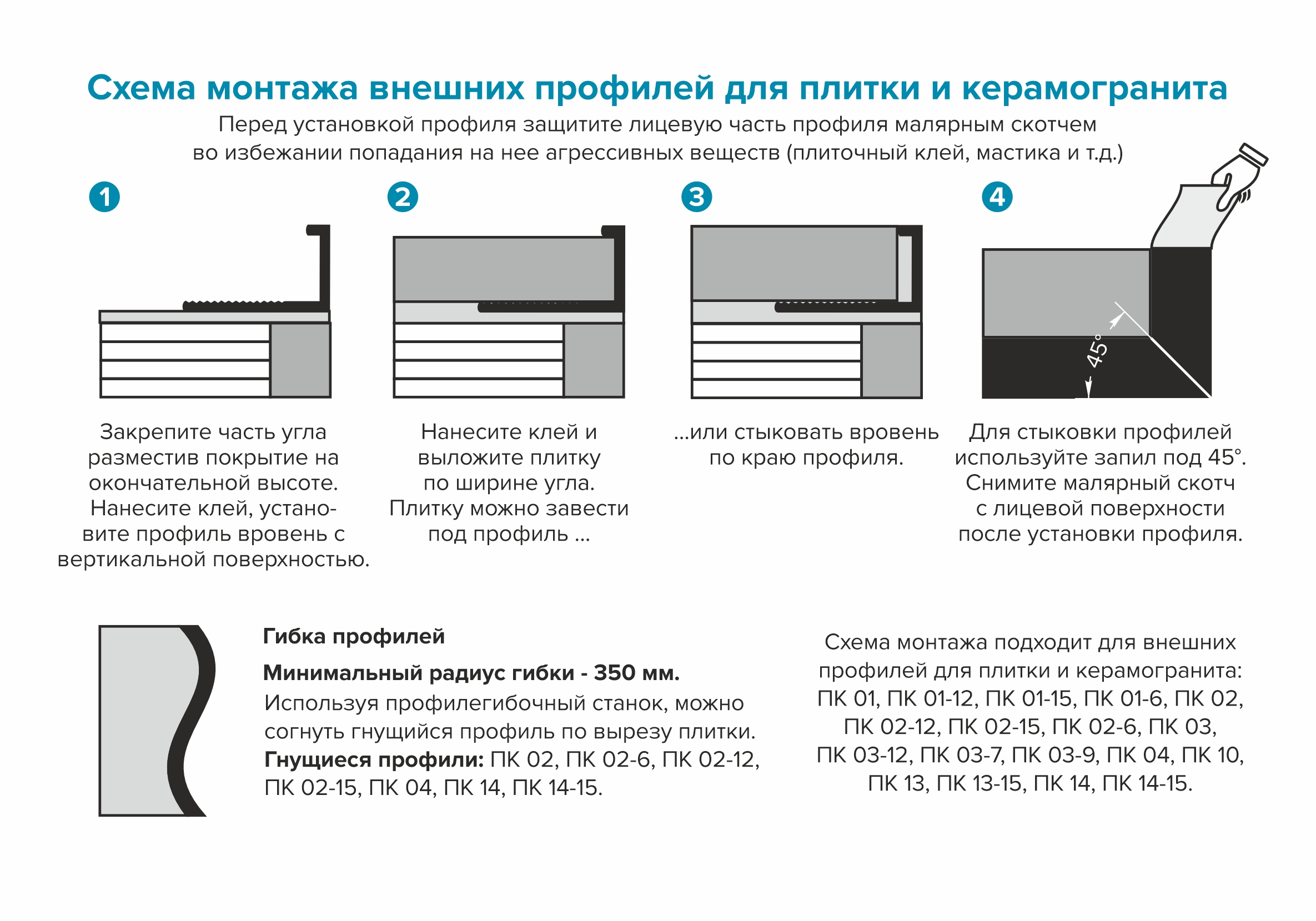 Профиль окантовочный ПК 13-10НСВ(304).2700.010 2,7 м Графит