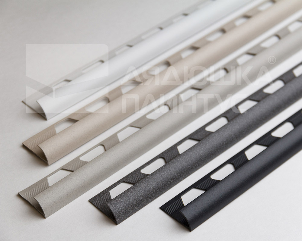 Алюминиевый наружный профиль ПО-9 (11384PX)  светло-серый муар 2,7 м.