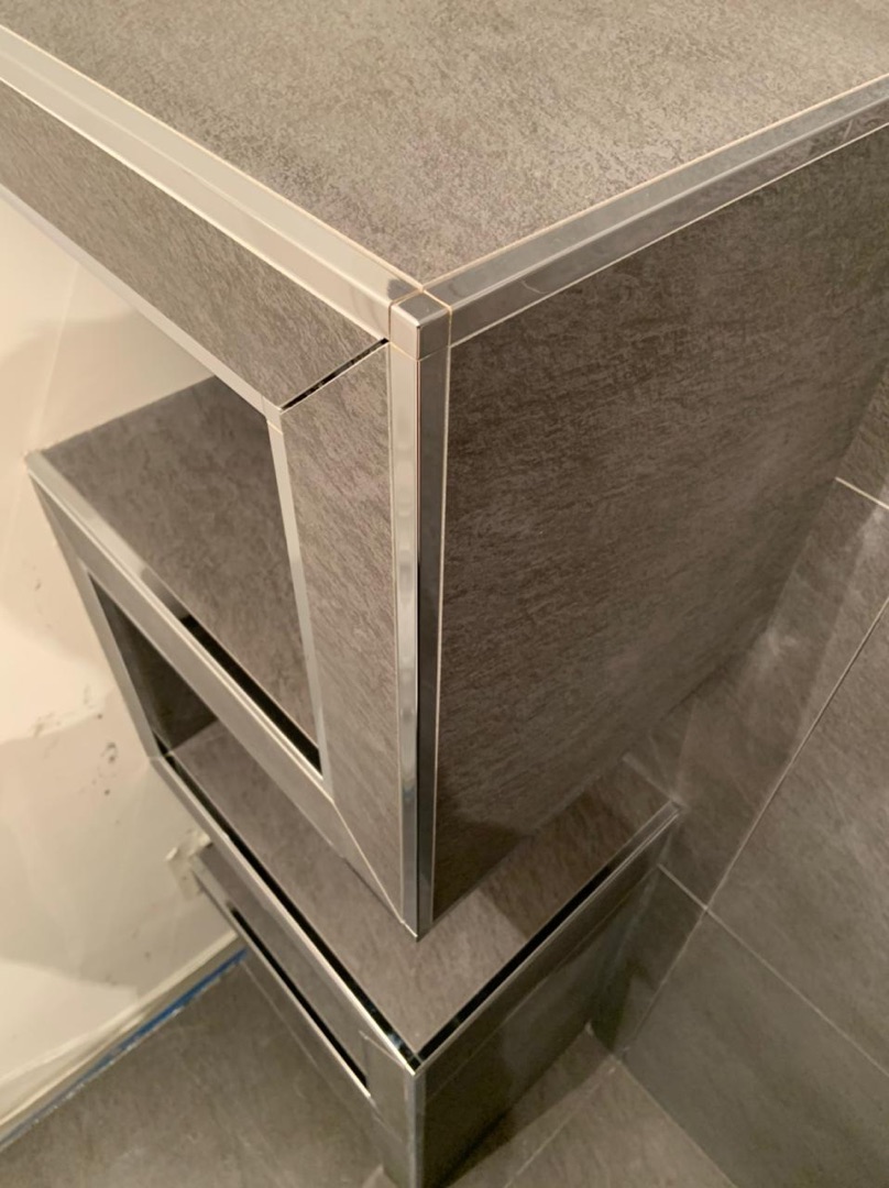 Капсула для прямоугол. профиля 10 мм Анод Титан. CPJQSAT 10/2