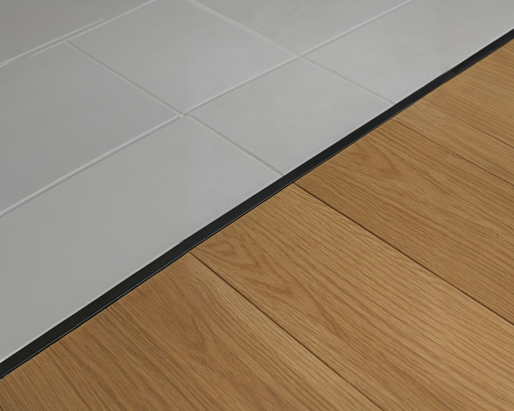 Алюминиевый  ламинированный профиль ПТ-30 (HS55122-603) венге черный 2,7 м