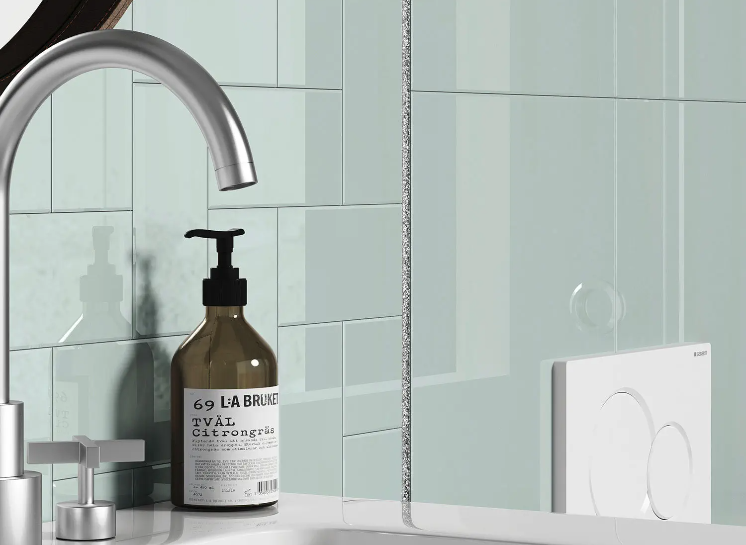 Профиль алюминиевый П-образный Alumacer 9*17мм 2,5м Бирюзовый