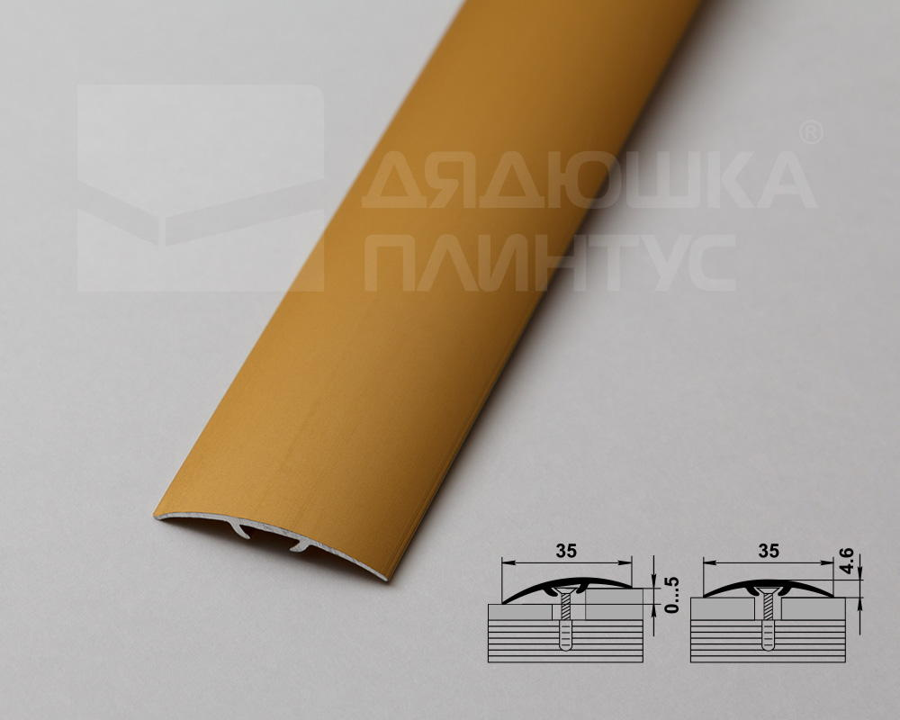 Порог одноуровневый ПС 04-3.2700.202л Золото