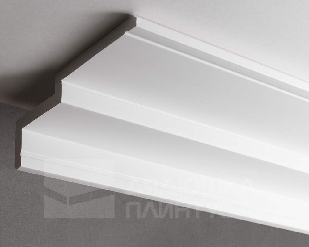 Плинтус потолочный из полистирола высокой плотности HI-WOOD A165L 165х62мм 2,0м