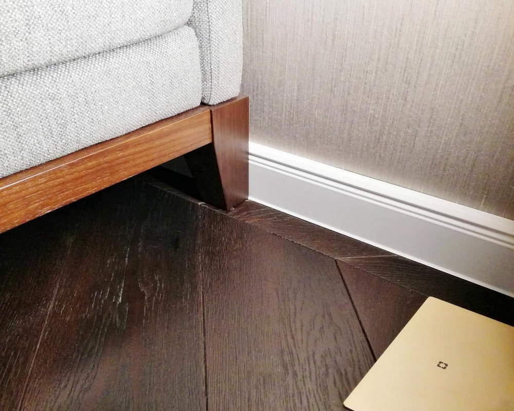 Плинтус ХДФ Dollken Cubu Hamburg Style 80мм х 2,5 м 5012 Белый