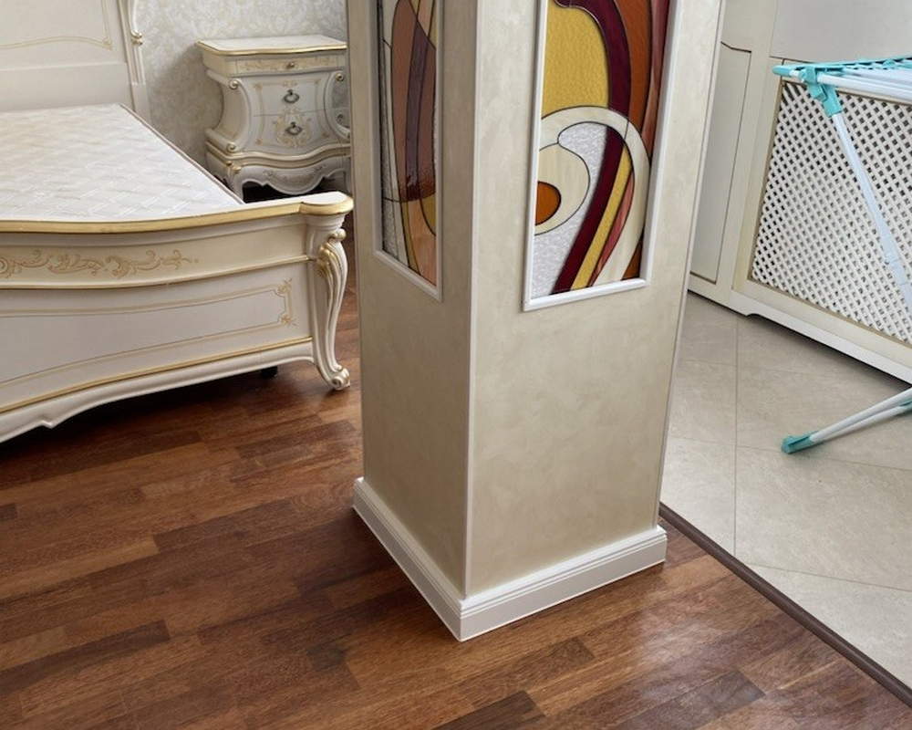 Плинтус ХДФ Dollken Cubu Hamburg Style 100 мм х 2,5 м 5012 Белый