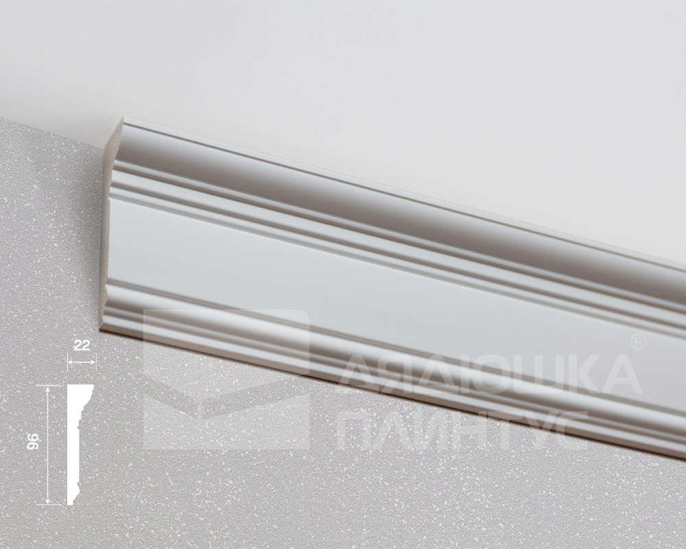 Карниз из полистирола высокой плотности HI WOOD L1602 96мм х 22мм х 2,0м.