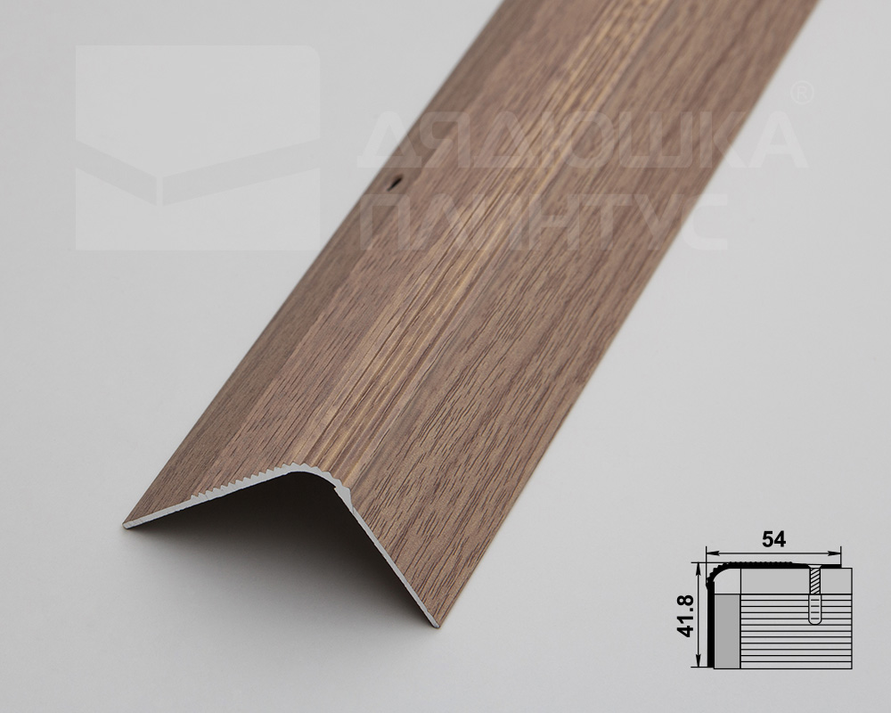 Порог угловой ПУ 02.1800.087 Дуб беленый