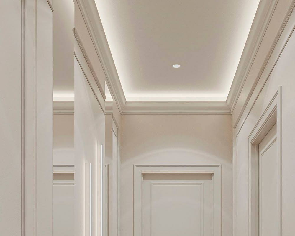 Карниз из полистирола высокой плотности HI WOOD L1902M 100мм х 33мм х 2,0м. Окраска включена в стоимость